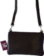 Load image into Gallery viewer, Leather and Cowhide Zippered Sling Bag Germany The Design Edge 