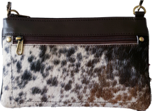 Load image into Gallery viewer, Leather and Cowhide Zippered Sling Bag Germany The Design Edge 