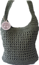 Load image into Gallery viewer, Khaki Green Straw Shoulder Bag