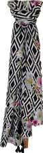 Load image into Gallery viewer, Diamond And Floral Pattern Scarf