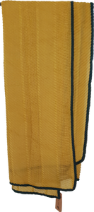 Large Textured Scarf MustardGreen