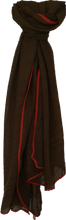 Load image into Gallery viewer, Large Textured Scarf DarkOliveRust