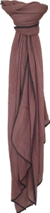 Large Textured Scarf MushroomGrey