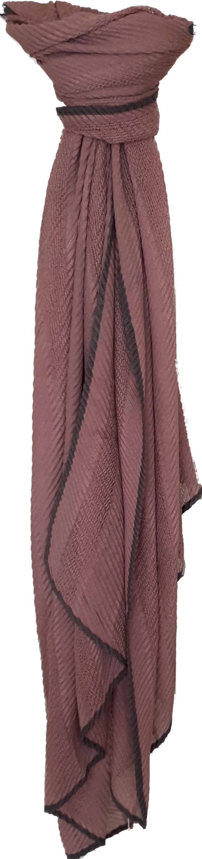 Large Textured Scarf MushroomGrey