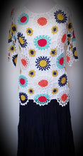 Load image into Gallery viewer, Retro Style Crochet Design Lace Look Top