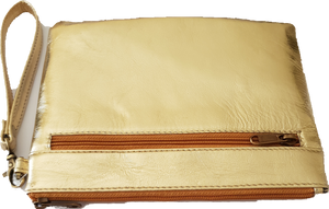 Leather And Cowhide Wristlet Clutch San Diego The Design Edge