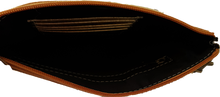 Load image into Gallery viewer, Leather And Cowhide Wristlet Clutch San Diego The Design Edge