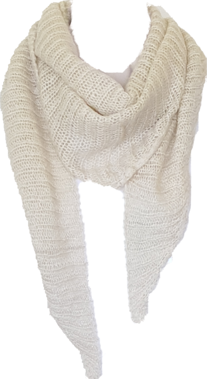 Triangle Scarf Mohair Blend Cienna Designs Australia Oatmeal