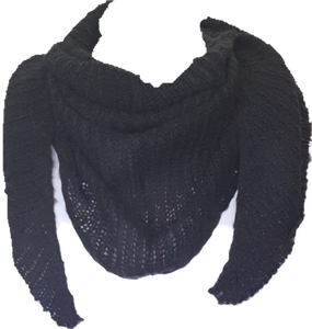 Triangle Scarf Mohair Blend Cienna Designs Australia Black