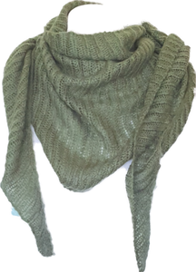 Triangle Scarf Mohair Blend Cienna Designs Australia Khaki