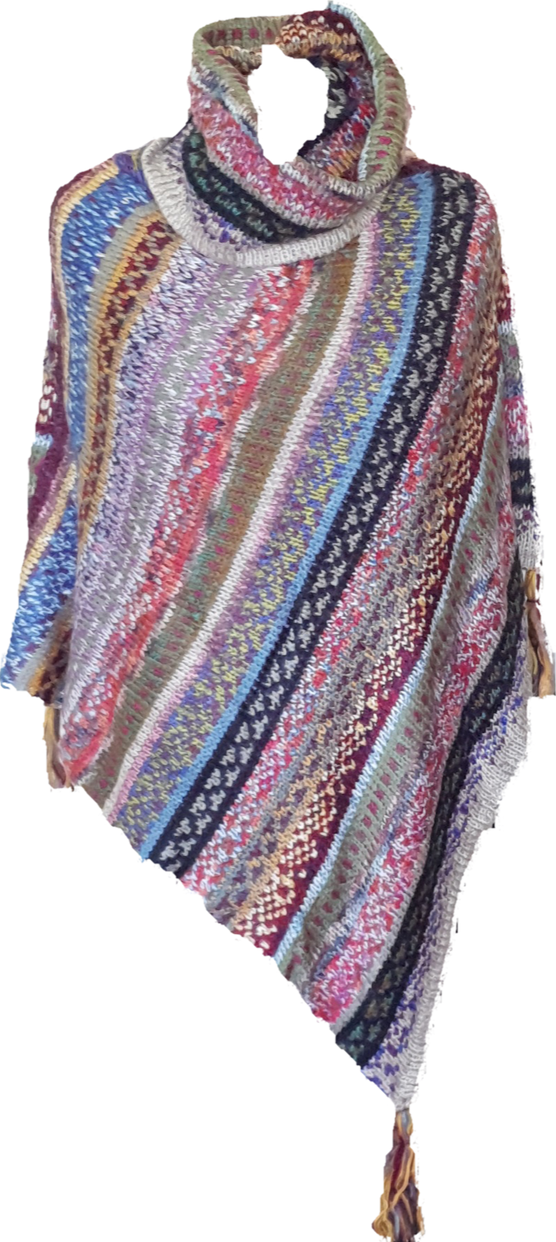 Mix Roll Neck Poncho Cienna Designs Australia 