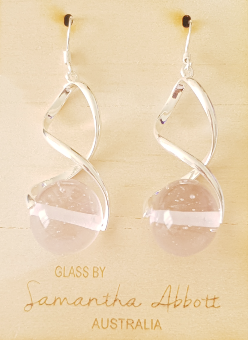 Samantha Abbott Glass Bead Dangle Earrings