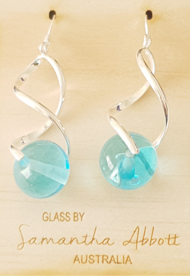 Samantha Abbott Glass Bead Dangle Earrings