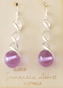 Samantha Abbott Glass Bead Dangle Earrings