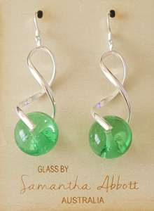 Samantha Abbott Glass Bead Dangle Earrings