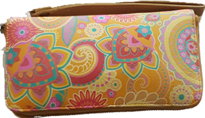 Cadelle Leather Bella Paisley Print Wallet