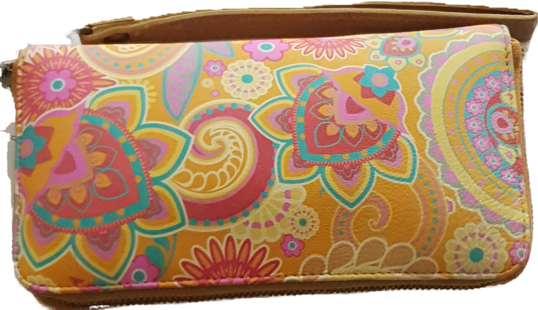 Cadelle Leather Bella Paisley Print Wallet