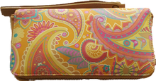 Load image into Gallery viewer, Cadelle Leather Bella Paisley Print Wallet 
