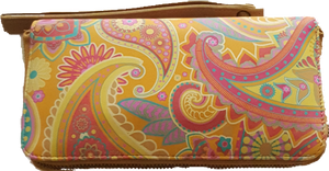 Cadelle Leather Bella Paisley Print Wallet 