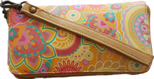 Load image into Gallery viewer, Cadelle Leather Bella Paisley Print Wallet 
