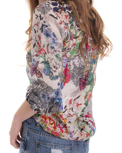 Birds of Paradise Print Silk Viscose Shirt Cienna Designs Australia 