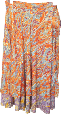 Gold Orange Wrap Skirt Cienna Designs Australia 