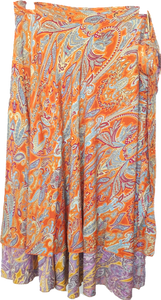 Gold Orange Wrap Skirt Cienna Designs Australia 