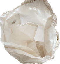 Load image into Gallery viewer, Macrame Knot Woven Tote Bag Cream 