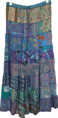 Stevie Maxi Skirt Cienna Designs Australia Blue Tones