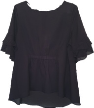 Load image into Gallery viewer, JJ Sisters Black Cotton Viscose Top