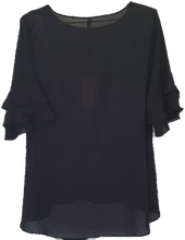 Load image into Gallery viewer, JJ Sisters Black Cotton Viscose Top 