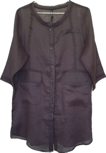 JJ Sisters Linen Overcoat