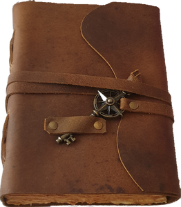 Vintage Leather Journal With Tree Free Paper