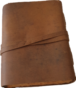 Vintage Leather Journal With Tree Free Paper