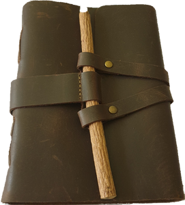 Vintage Leather Journal With Tree Free Paper