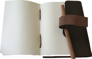 Vintage Leather Journal With Tree Free Paper