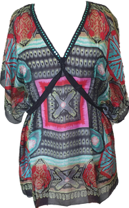 Palme Silk Kaftan Cinnamon Creations 