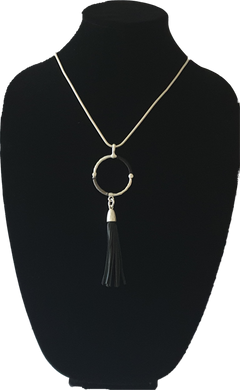 Circle Tassel Necklace Cienna Designs 