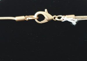 Abstract Tassel Necklace Matte Gold Cienna Designs 