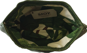 Forest Green Leather Pouch Clutch Moy Tasmania 