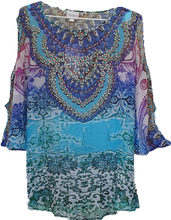 Load image into Gallery viewer, Kaftan With Cut Out Shoulder Detail