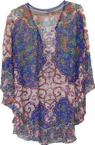 V-Neck Kaftan With Tie Front Detail 
