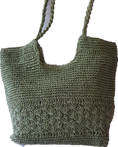 Straw Tote Bag With Coin Purse