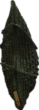 Load image into Gallery viewer, Forest Green Straw Tote Bag 