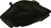 Load image into Gallery viewer, Forest Green Straw Tote Bag 