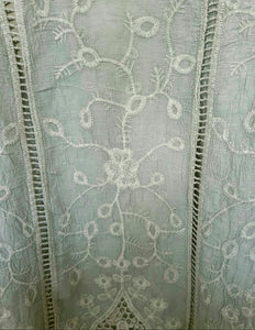 Isabella the Label Khaki Cotton Top With Lace Yoke Detail 