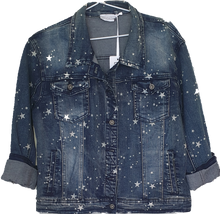 Load image into Gallery viewer, Taranto Denim Jacket With Star Print