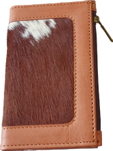 Load image into Gallery viewer, Leather And Cowhide Card Wallet Sophie The Design Edge
