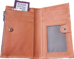 Leather And Cowhide Card Wallet Sophie The Design Edge 