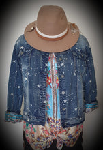 Load image into Gallery viewer, Taranto Denim Jacket With Star Print  The Italian Closet Australia